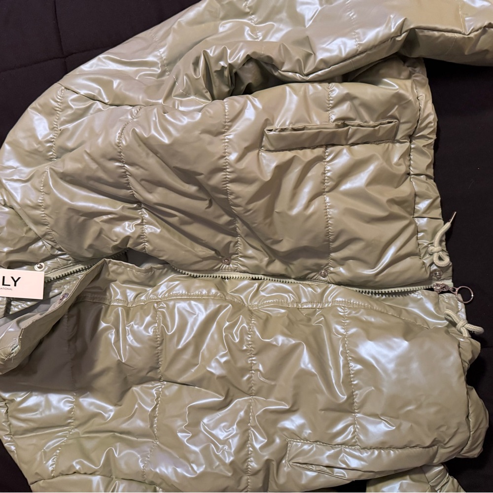 Only Kids Puffer Jacket - Olive Green